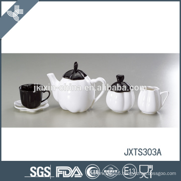 Pumpkin shape good quality wholesale price tea pot sets